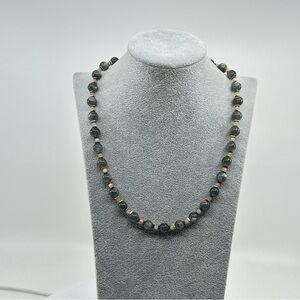 Labradorite Necklace with Peach Moonstone Accents